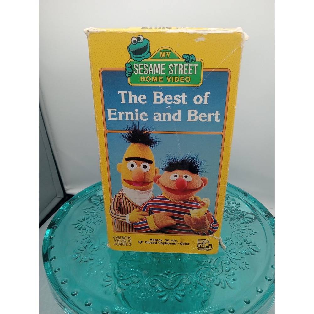 The Best Of Ernie And Bert VHS Tape 1988 My Sesame Street Home Video Cartoon